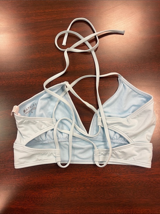 Athleta Other - Athleta Pale Blue Strappy Tie-Back Bikini Top Size S